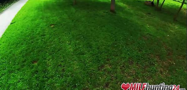  Sarah Kay gets boned in a Berlin park! I banged this MILF from milfhunting24.com!